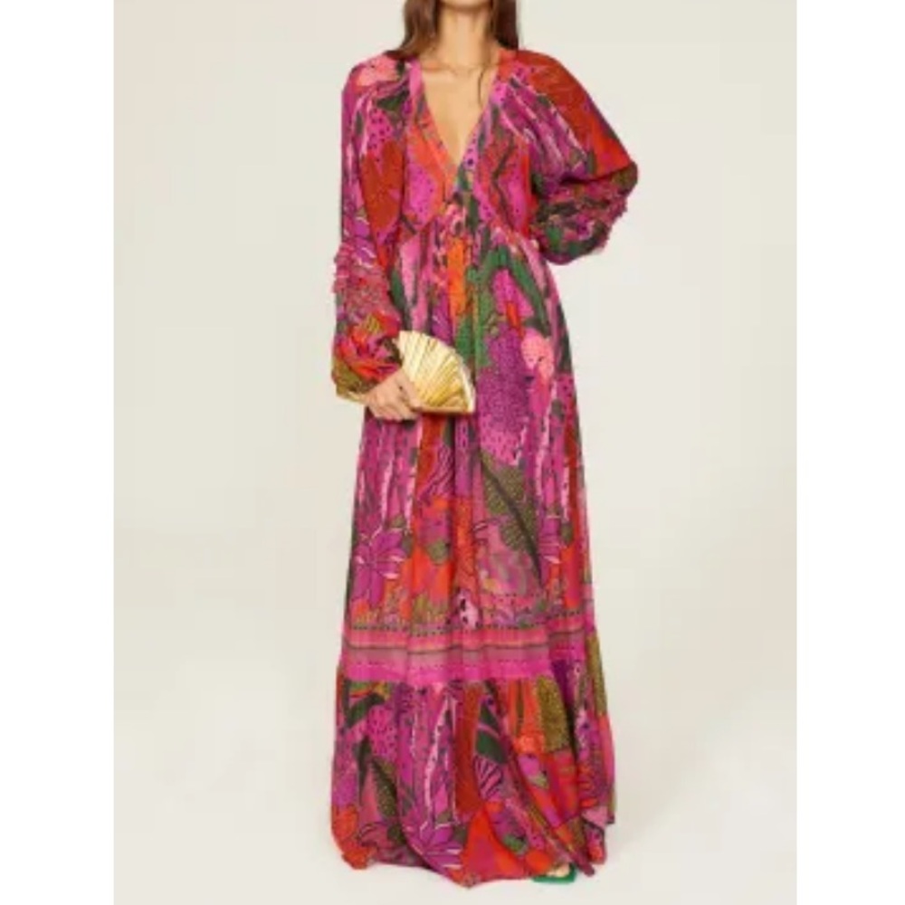 ISO FARM RIO pink leopard dress